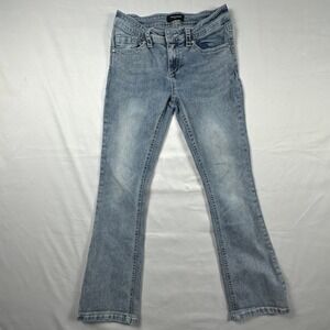 Fire & Rain Womens‎ Light Wash Bootcut Jeans Size 9 Blue Denim Flap Pocket Y2K